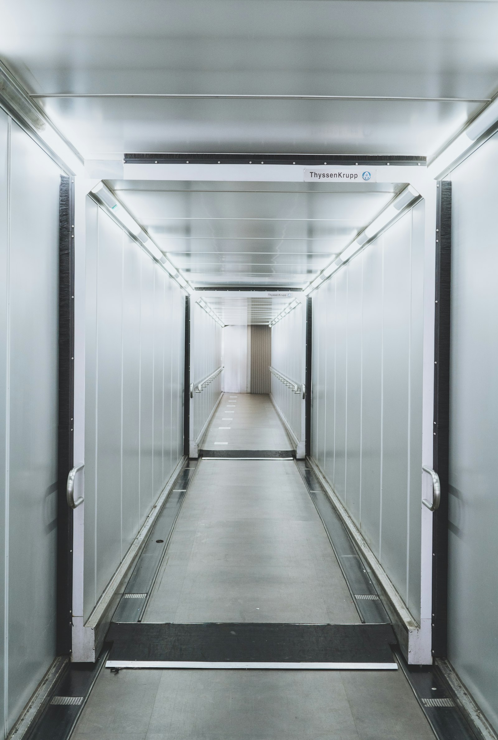 Interior of a temperature-controlled cold-storage chamber